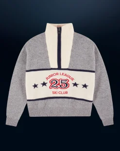 FROM FUTURE Pullover Collo alto con Zip Grigioericascuro Cheap