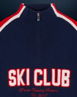FROM FUTURE Pullover Collo alto con Zip Sci Club MarinaMilitare Clearance