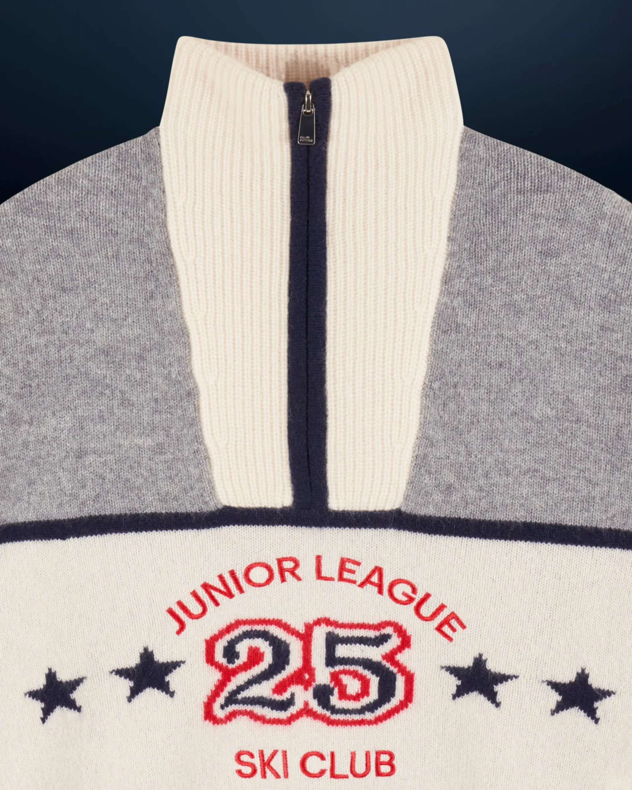 FROM FUTURE Pullover Collo alto con Zip Grigioericascuro Cheap