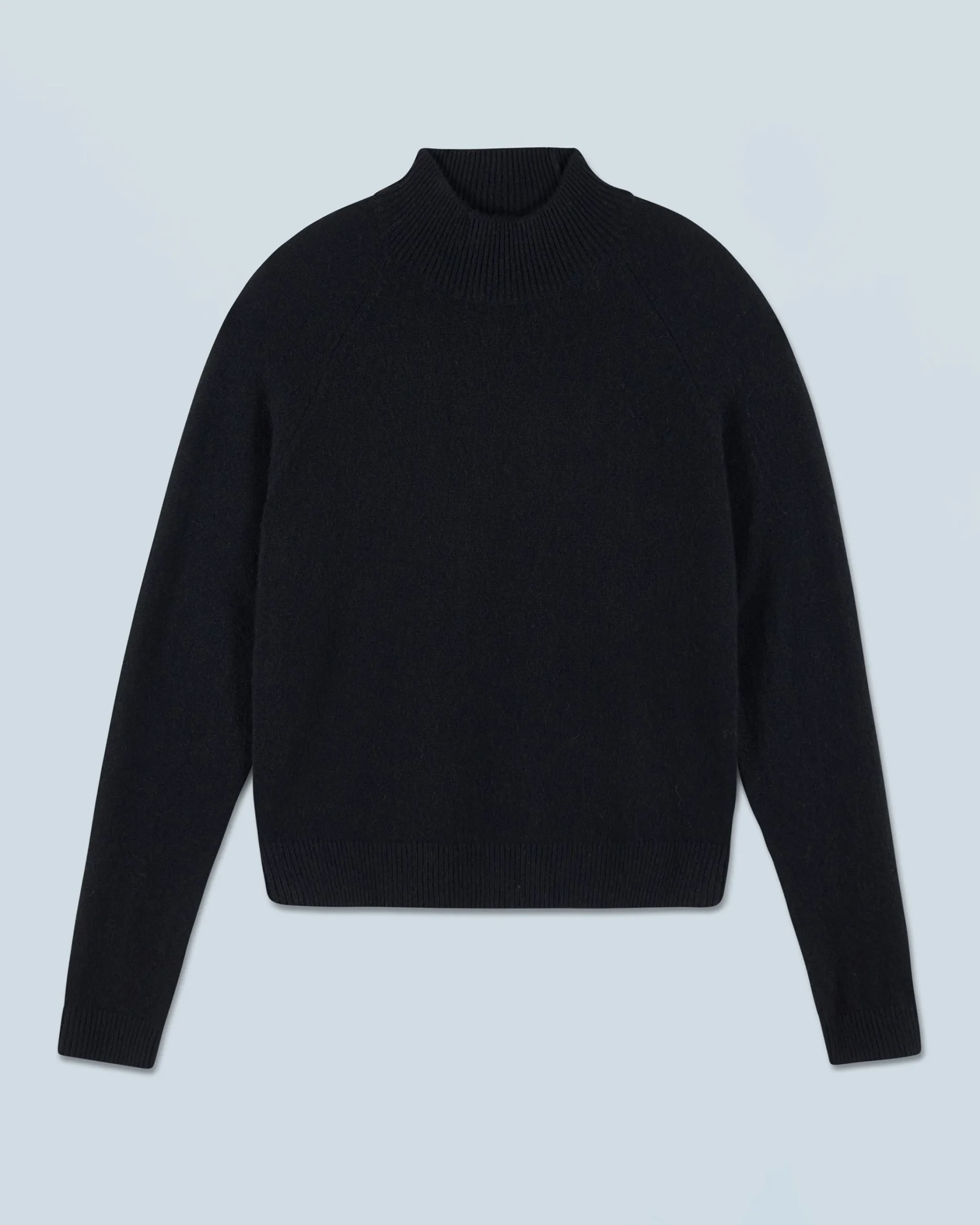 FROM FUTURE Pullover Collo alto Leggero Nero Cheap