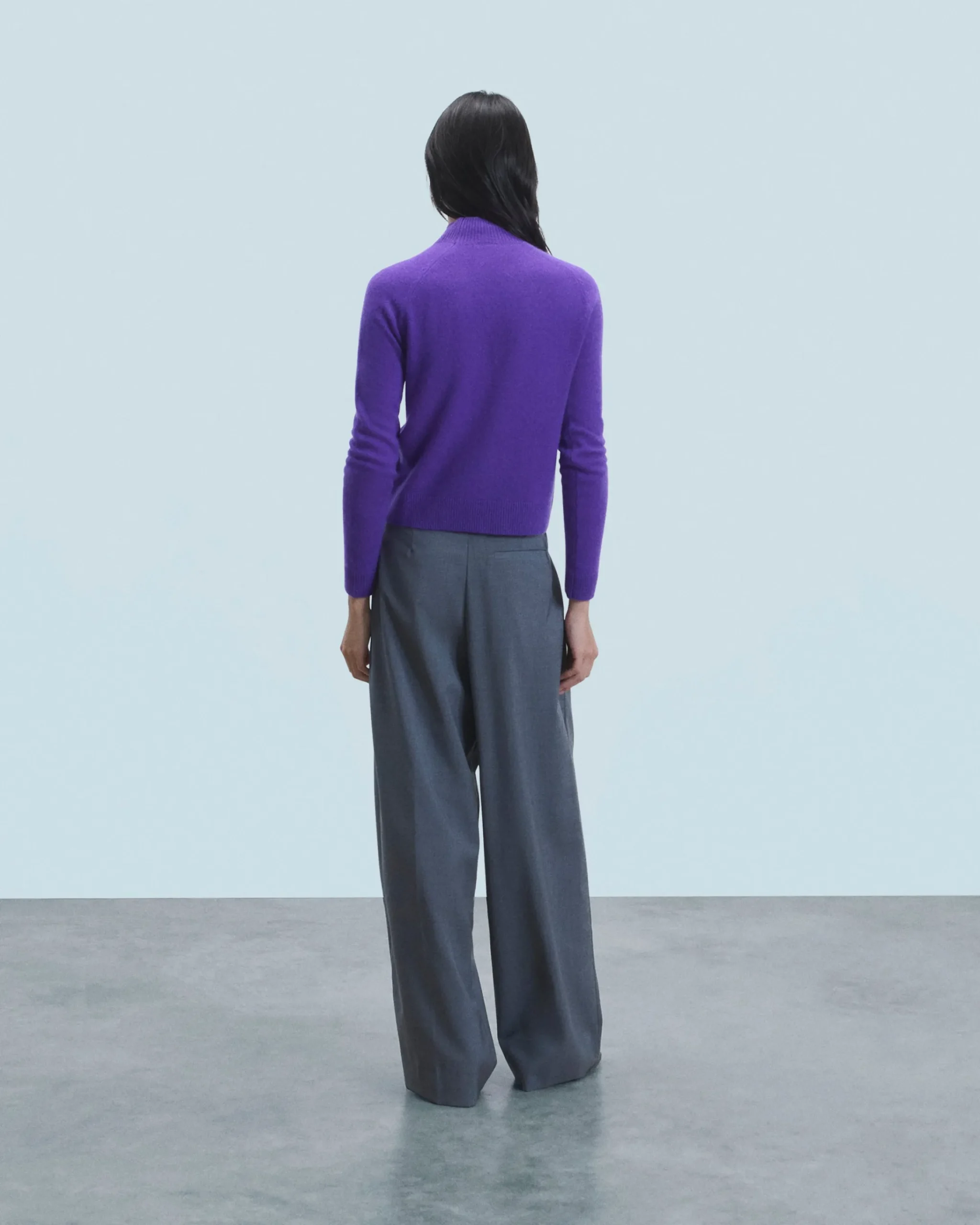 FROM FUTURE Pullover Collo alto Leggero Grigioericascuro Discount