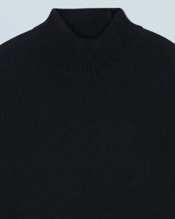 FROM FUTURE Pullover Collo alto Leggero Nero Cheap