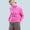 FROM FUTURE Pullover Collo alto Oversize BrightPinkMou Hot