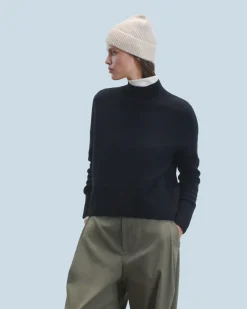 FROM FUTURE Pullover Collo alto Oversize Nero Online
