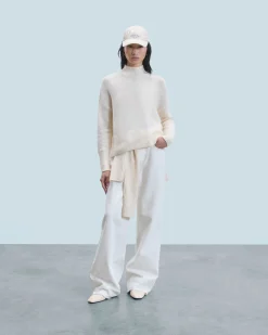 FROM FUTURE Pullover Collo alto Oversize Ecrù Hot