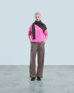FROM FUTURE Pullover Collo alto Oversize BrightPinkMou Hot
