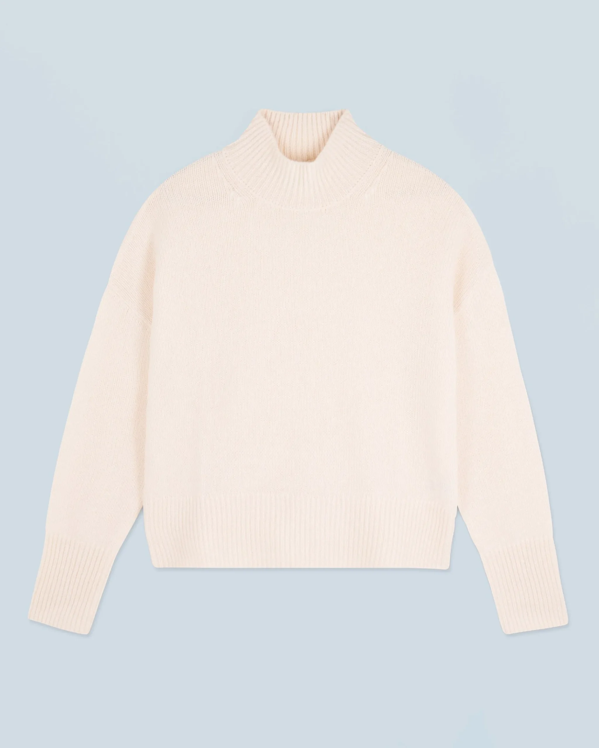 FROM FUTURE Pullover Collo alto Oversize Ecrù Hot