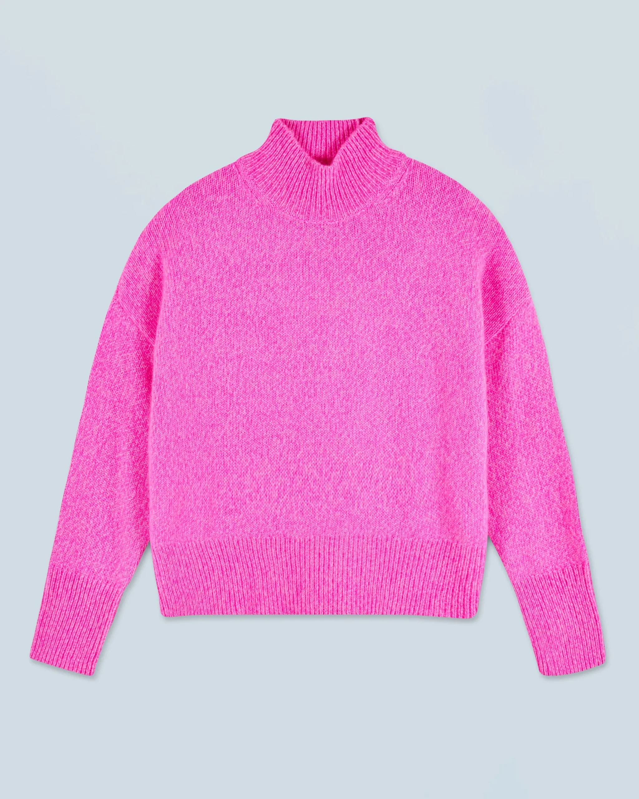 FROM FUTURE Pullover Collo alto Oversize BrightPinkMou Hot