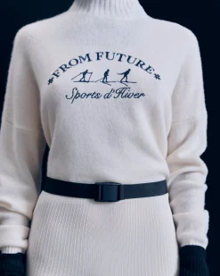 FROM FUTURE Pullover Collo alto Sport invernali Ecrù Cheap