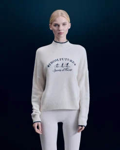 FROM FUTURE Pullover Collo alto Sport invernali Ecrù Cheap