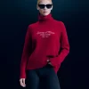 FROM FUTURE Pullover Collo dolcevita DarkRed New