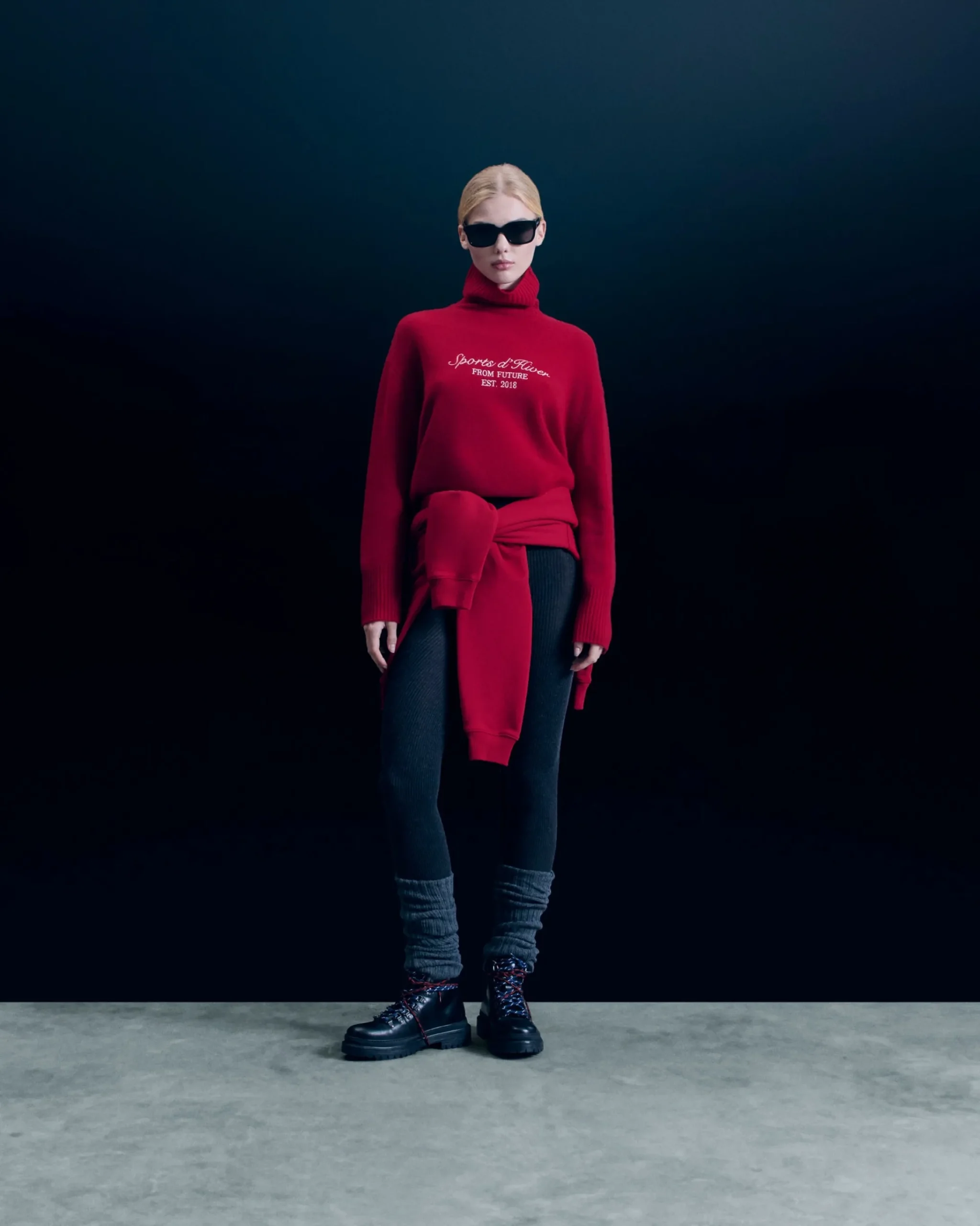 FROM FUTURE Pullover Collo dolcevita DarkRed New