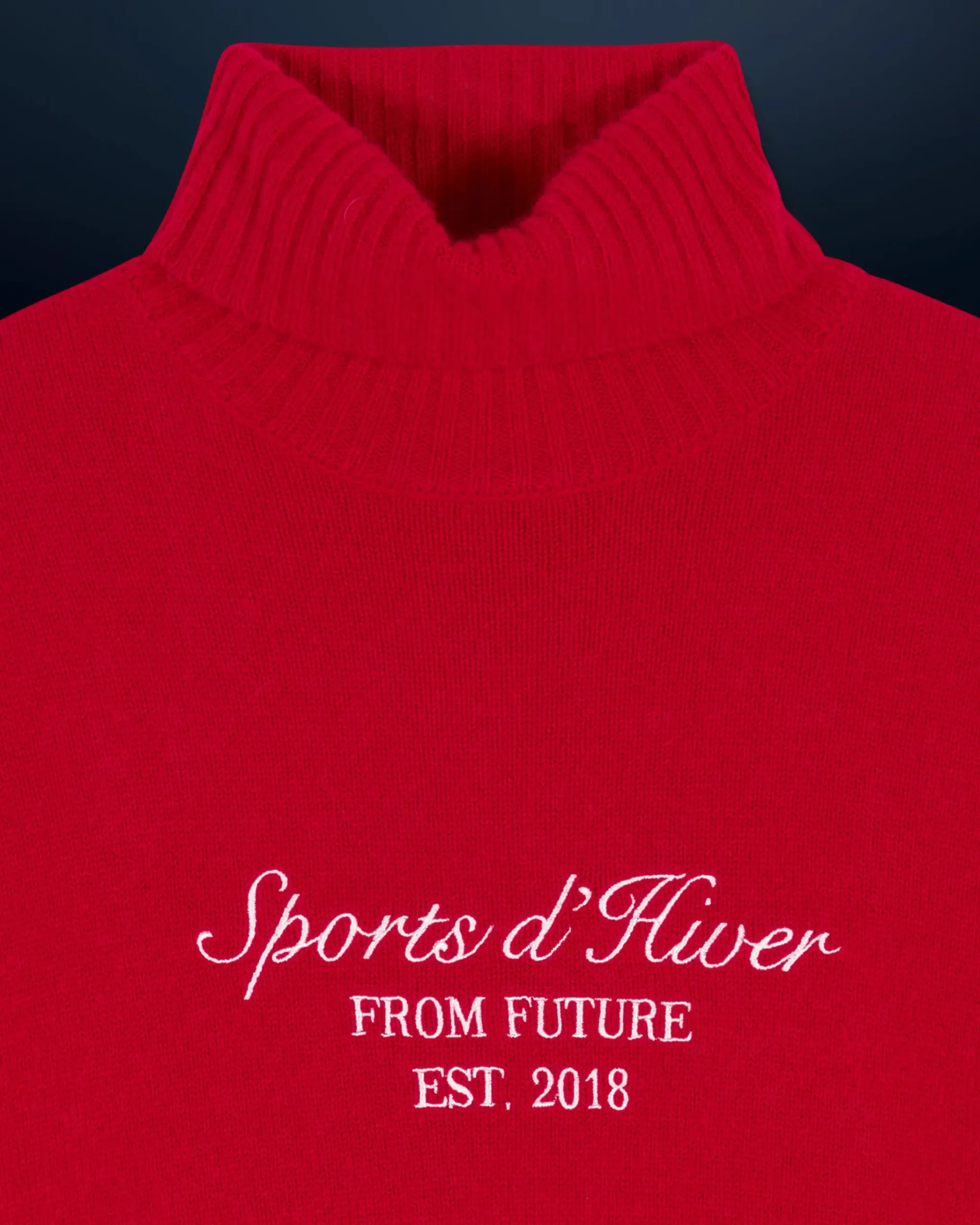 FROM FUTURE Pullover Collo dolcevita DarkRed New