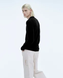 FROM FUTURE Pullover Scollo a V Nero Flash Sale