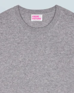 FROM FUTURE Pullover Scollo tondo Basic Grigioericascuro Shop