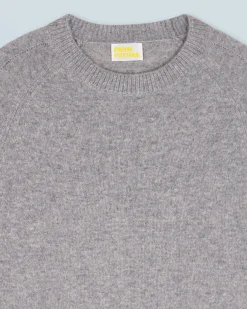 FROM FUTURE Pullover Scollo tondo Oversize Leggero Grigioericascuro Shop