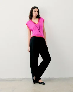 FROM FUTURE Pullover Senza maniche Bicolore TropicalPink Discount