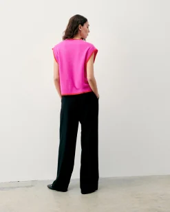 FROM FUTURE Pullover Senza maniche Bicolore TropicalPink Discount