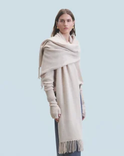 FROM FUTURE Sciarpa con frange Mentobeige Discount