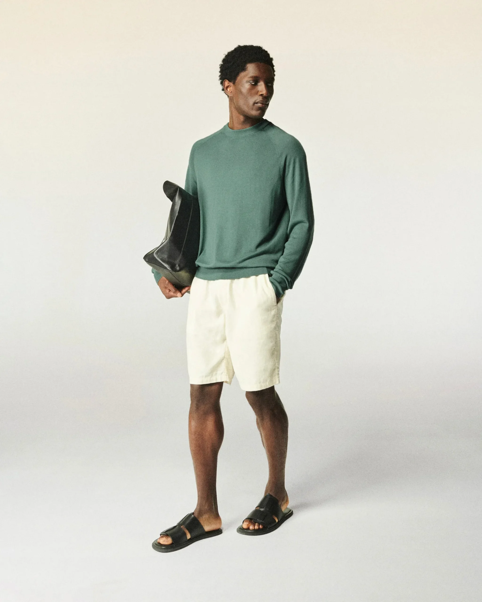 FROM FUTURE Shorts Bermuda Ecrù Clearance