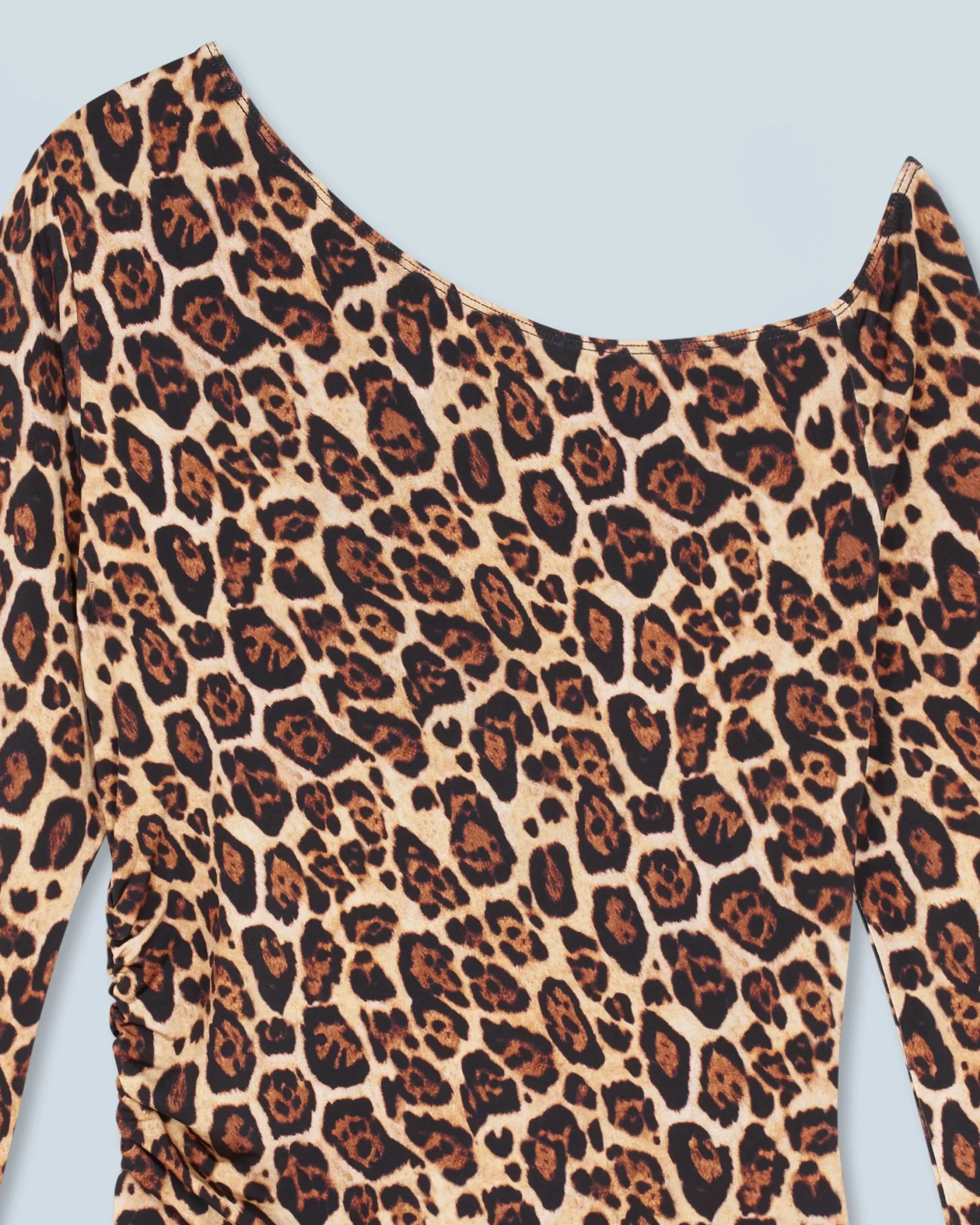FROM FUTURE Top asimmetrico in jersey HotLeopard Outlet