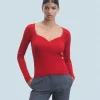 FROM FUTURE Top Maniche lunghe HotRed Sale