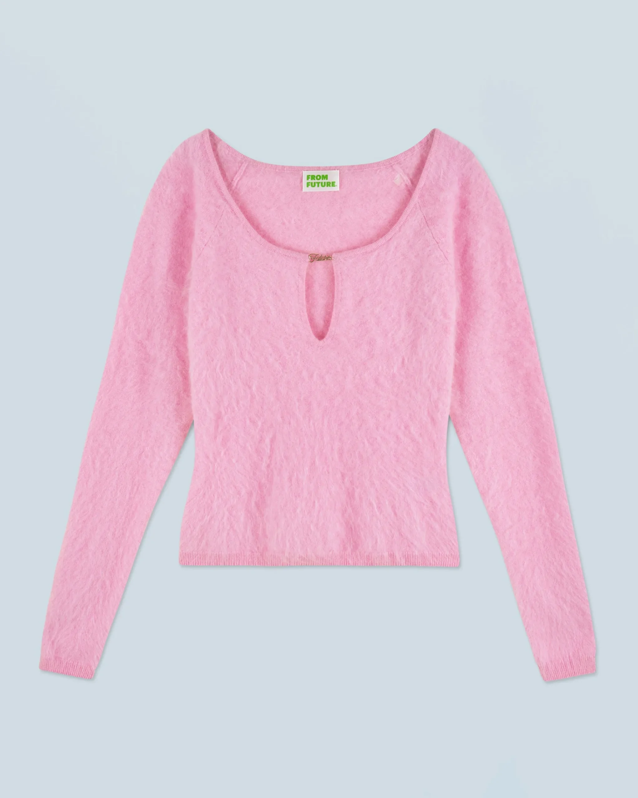 FROM FUTURE Top Maniche lunghe in Cashmere spazzolato FairyPink Cheap
