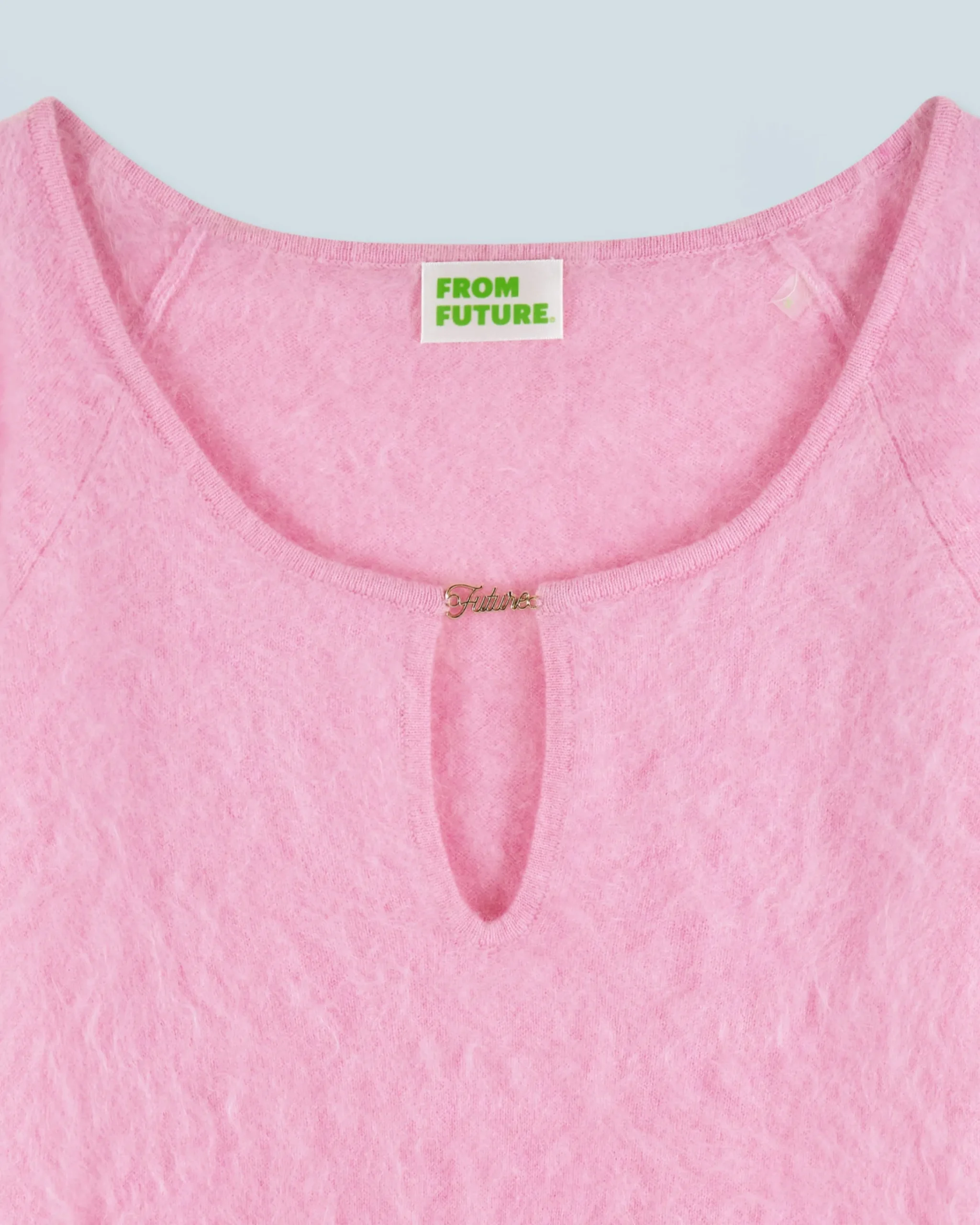FROM FUTURE Top Maniche lunghe in Cashmere spazzolato FairyPink Cheap