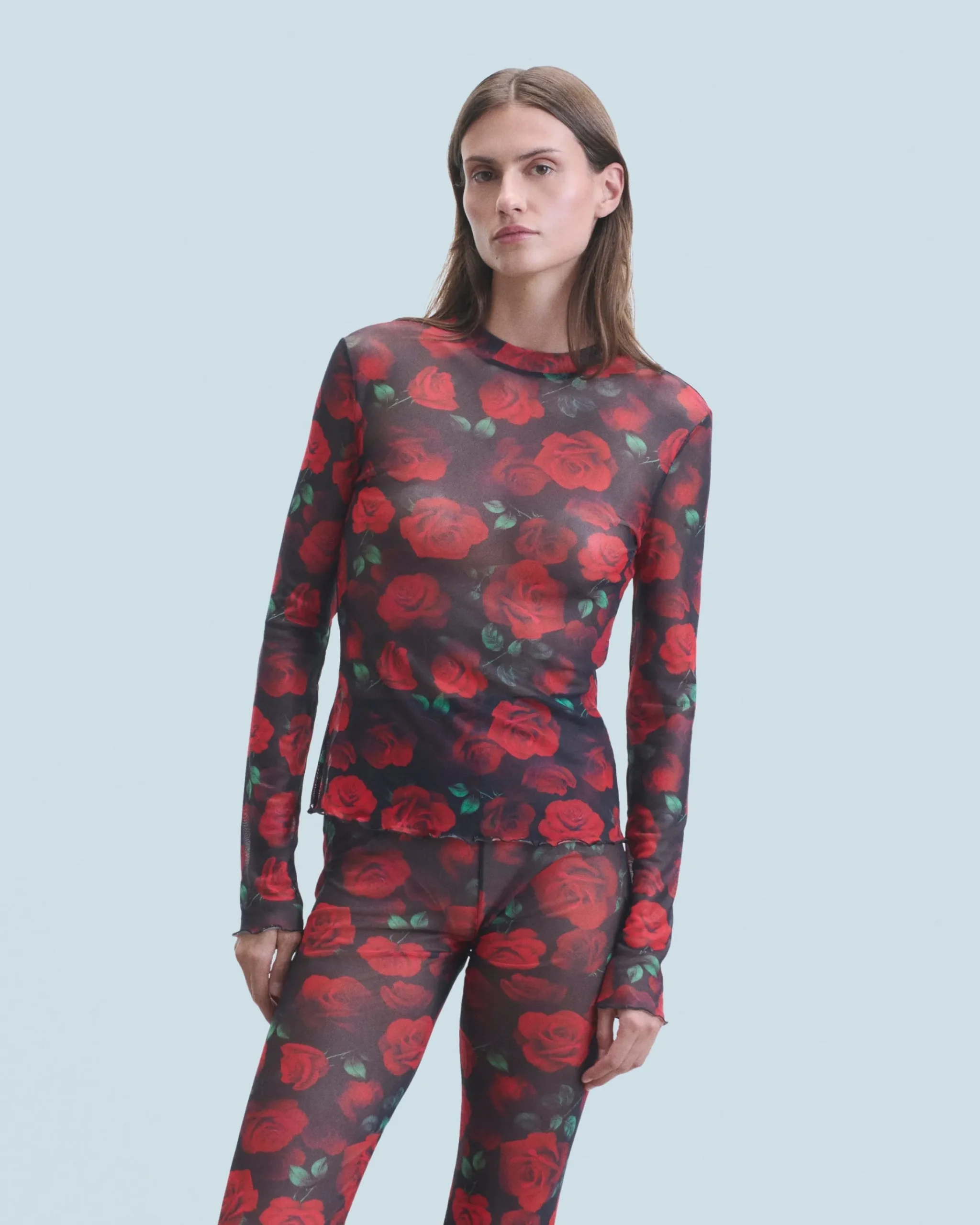 FROM FUTURE Top Maniche lunghe Mesh PassionateRose Online