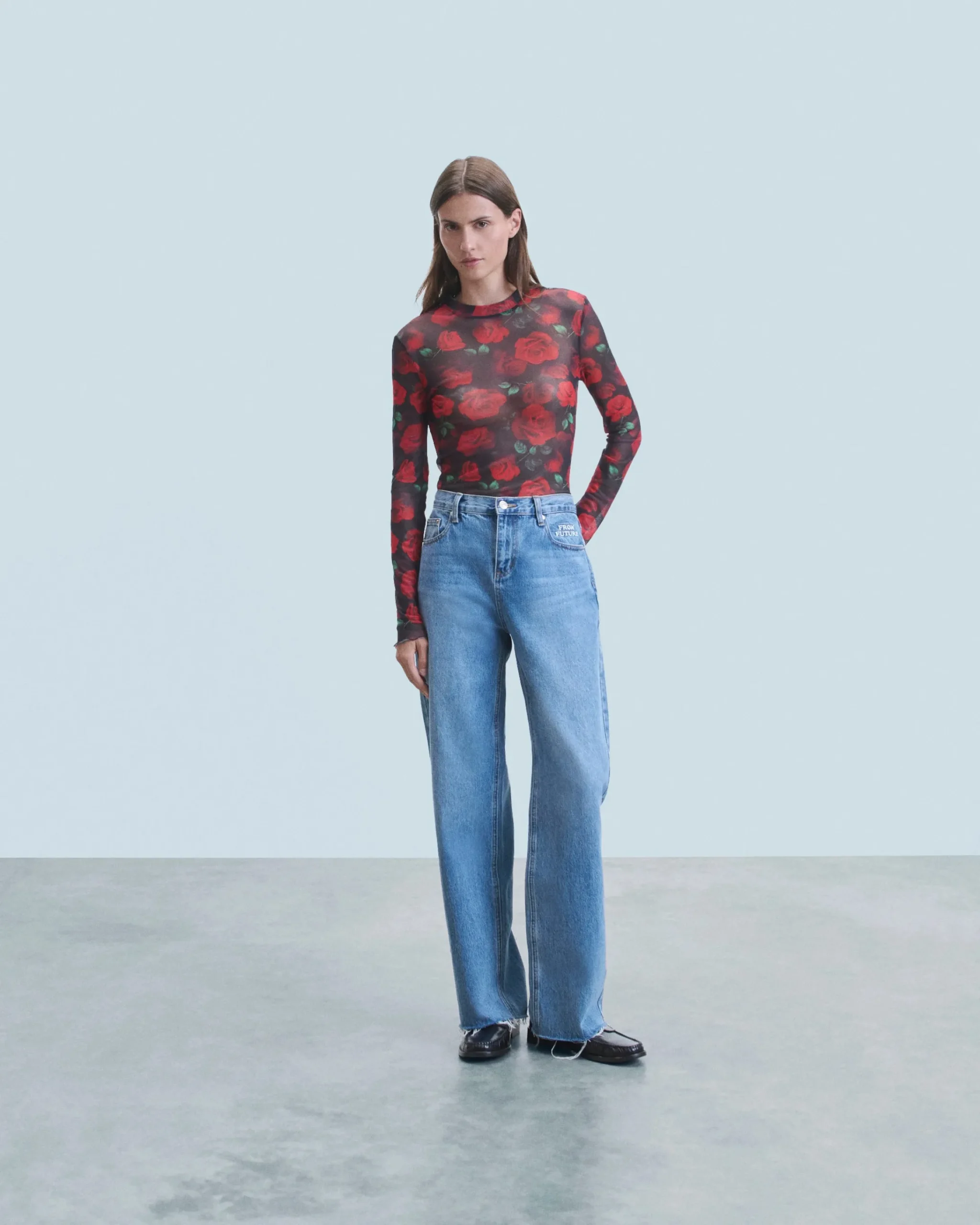 FROM FUTURE Top Maniche lunghe Mesh PassionateRose Online