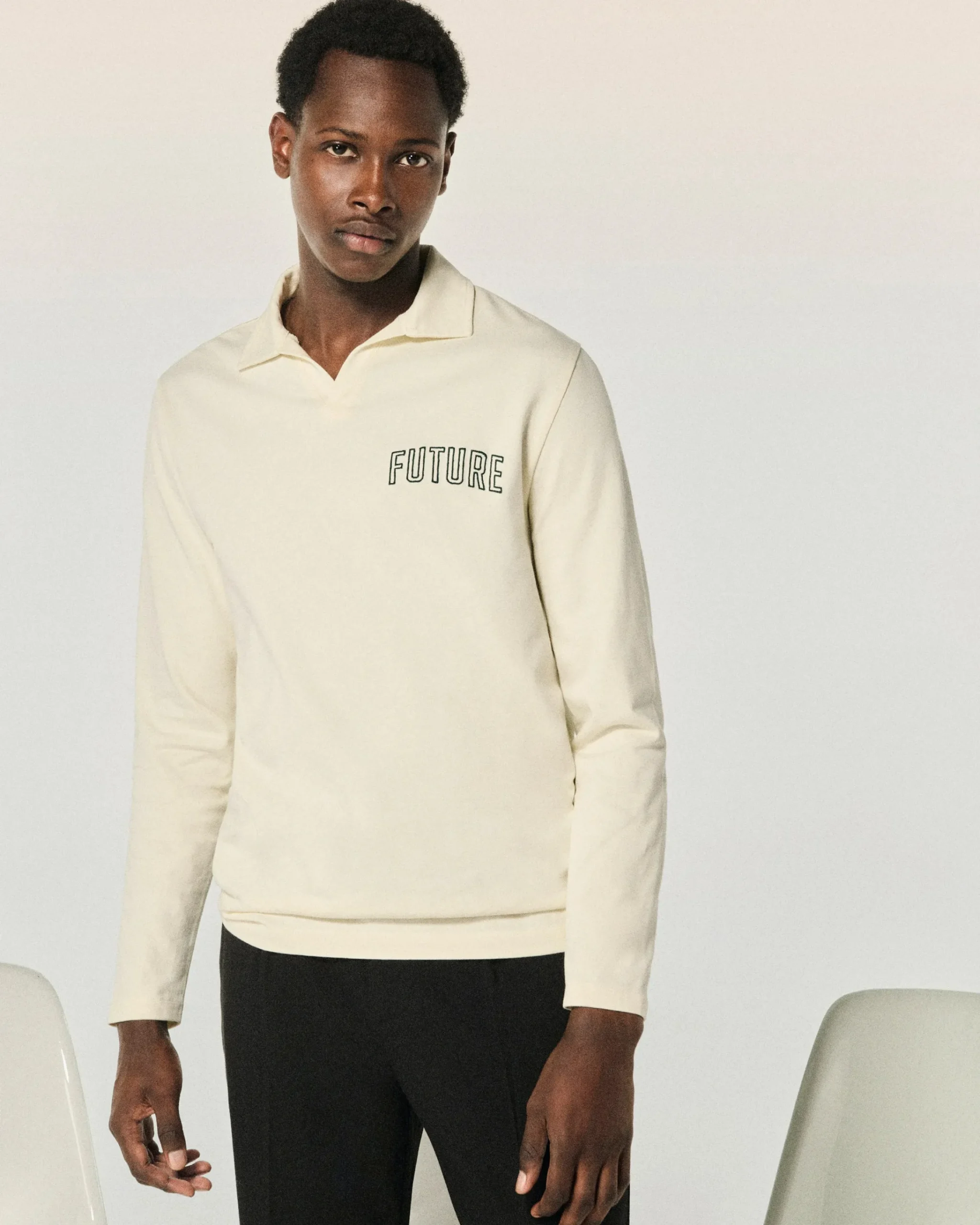 FROM FUTURE T-shirt Colletto Polo Future Ecrù Store