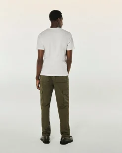 FROM FUTURE T-shirt Scollo a V Maniche corte Bianco Flash Sale