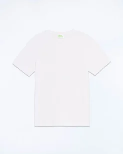 FROM FUTURE T-shirt Scollo a V Maniche corte Bianco Flash Sale