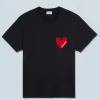 FROM FUTURE T-Shirt Scollo tondo Cuore Nero Cheap