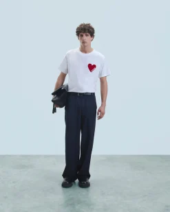 FROM FUTURE T-Shirt Scollo tondo Cuore Bianco Outlet