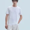 FROM FUTURE T-Shirt Scollo tondo Maniche corte Bianco Discount