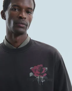 FROM FUTURE T-shirt Scollo tondo Maniche corte Rose Nerolavato Hot