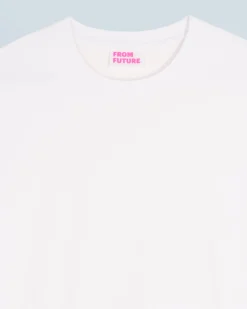 FROM FUTURE T-Shirt Scollo tondo Maniche corte Bianco Flash Sale