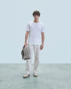 FROM FUTURE T-Shirt Scollo tondo Maniche corte Bianco Discount