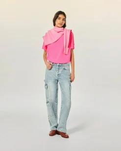 FROM FUTURE T-Shirt Scollo tondo Maniche corte TropicalPink Online