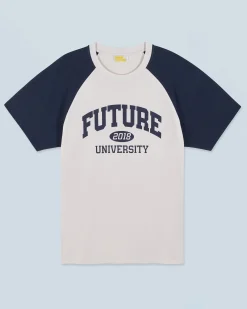 FROM FUTURE T-Shirt Scollo tondo Maniche corte Future University Sabbiadeldeserto Best Sale