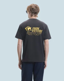 FROM FUTURE T-shirt Scollo tondo Maniche corte Ups Nerolavato Outlet