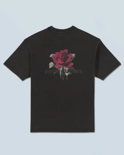 FROM FUTURE T-shirt Scollo tondo Maniche corte Rose Nerolavato Hot