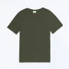 FROM FUTURE T-shirt Scollo tondo Tinta unita Cachi Flash Sale