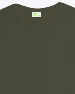FROM FUTURE T-shirt Scollo tondo Tinta unita Cachi Flash Sale