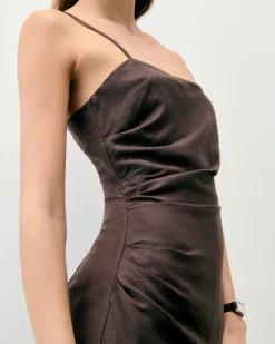 FROM FUTURE Vestito Corto con Spallina Rivka Cioccolato Store