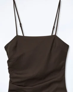 FROM FUTURE Vestito Corto con Spallina Rivka Cioccolato Store