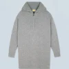 FROM FUTURE Vestito Corto Maniche lunghe Grigioericascuro Cheap