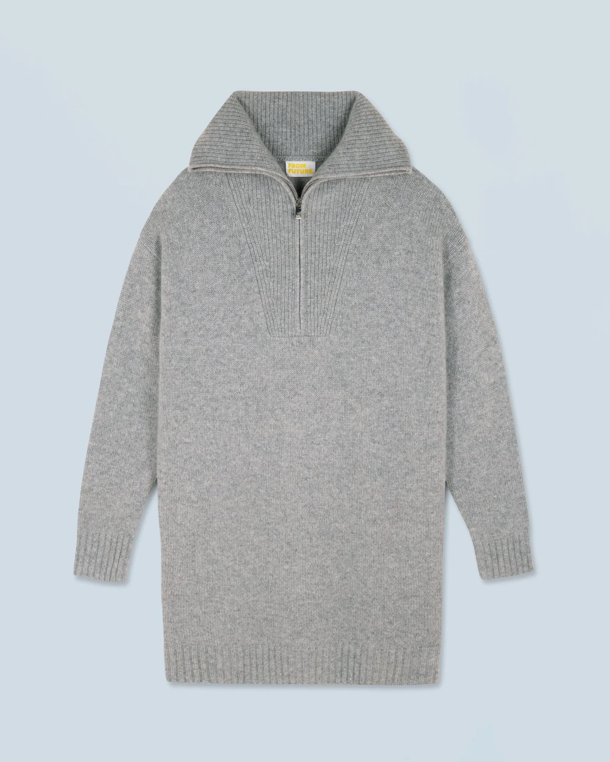 FROM FUTURE Vestito Corto Maniche lunghe Grigioericascuro Cheap