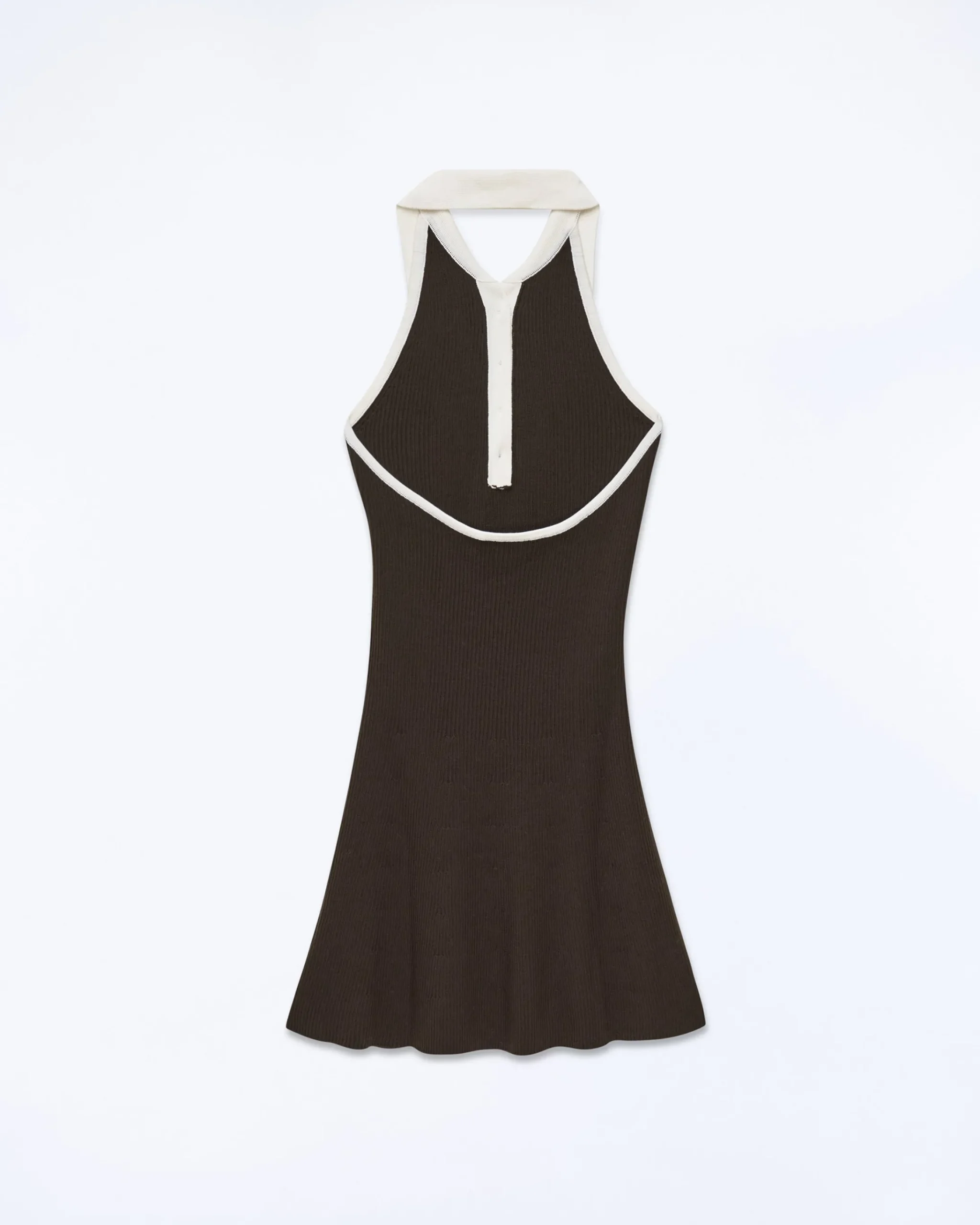 FROM FUTURE Vestito Corto Spallina Cioccolato Sale